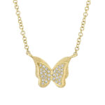 Diamond Butterfly Necklace