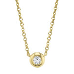 Diamond Bezel Necklace