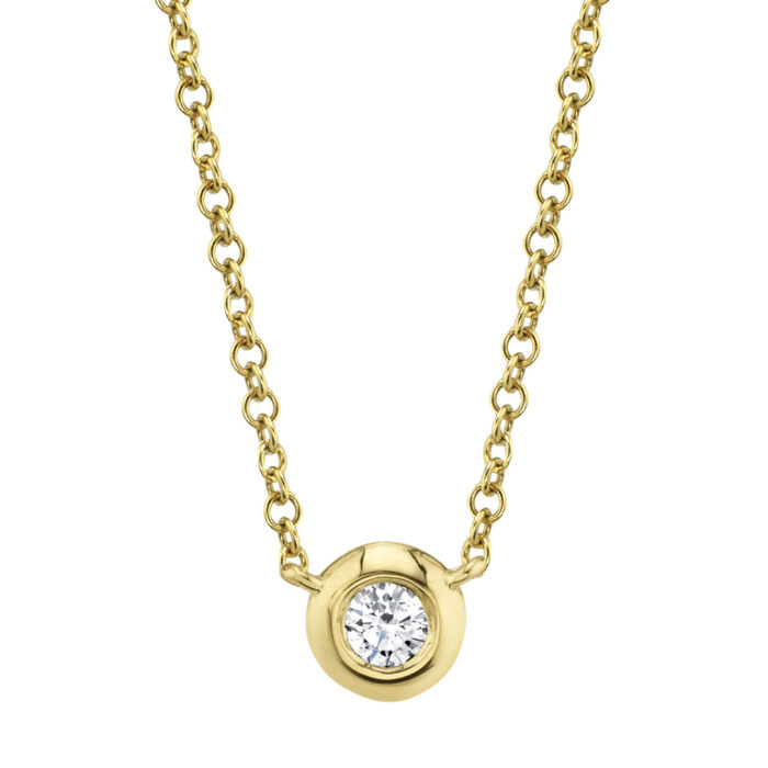 Diamond Bezel Necklace