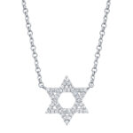 Diamond Star Of David Necklace