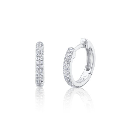 Diamond Pave Huggie Earring