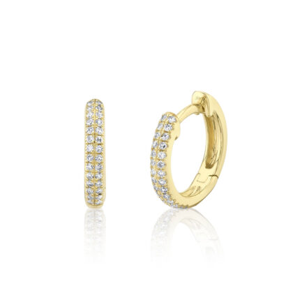 Diamond Pave Huggie Earring