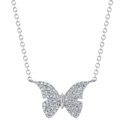 Diamond Butterfly Necklace