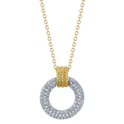 Diamond Circle Necklace