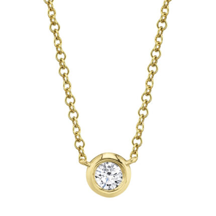 Diamond Bezel Necklace