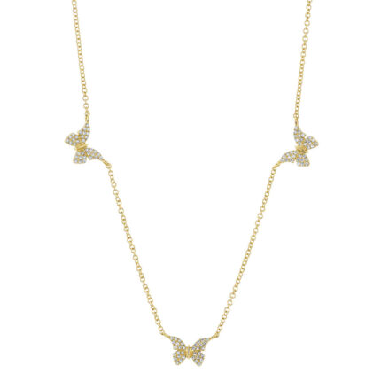 Diamond Butterfly Necklace