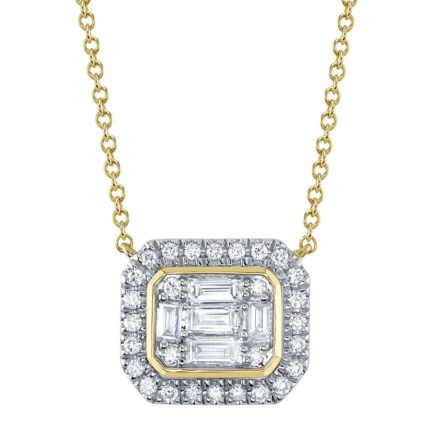 Diamond Baguette Necklace