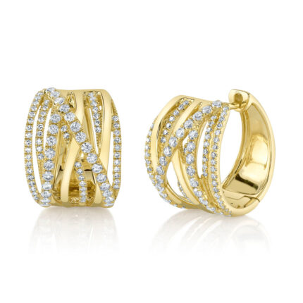 Diamond Bridge Hoop Earring