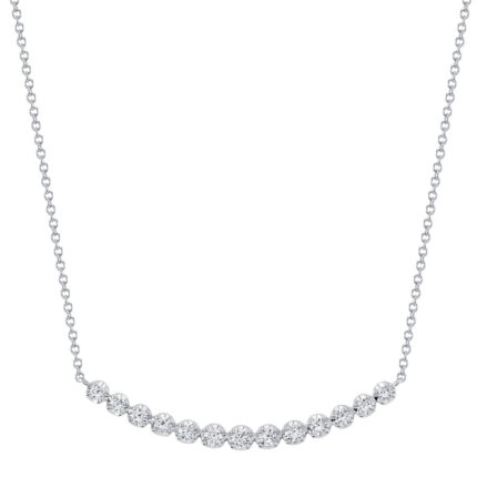 Diamond Crown Setting Necklace