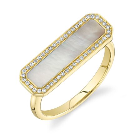 Mother Of Pearl Bar Ring