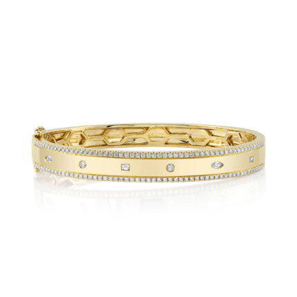 Diamond Baguette Marquise Bangle