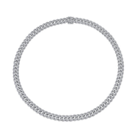 Diamond Pave Link Necklace