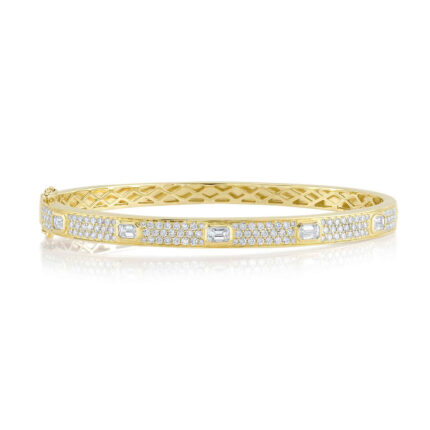 Diamond Emerald Pave Bangle