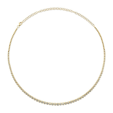 Diamond Bezel Tennis Necklace