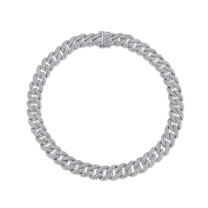 Diamond Pave Link Necklace