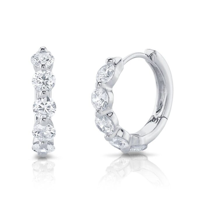 0.92Ct Diamond Huggie Earring