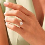 14 K Solid Gold 1ct Pear Cut lab Grown Diamond Engagement Ring