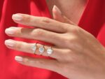 Elongated Cushion Emerald Cut 4ct Lab Grown Diamond 3ct Engagement Ring