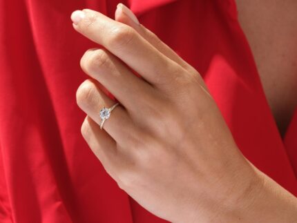 Oval Cut 3ct Lab Grown Diamond Engagement Ring