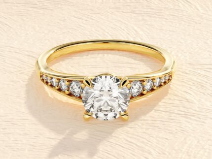 4 Prong Solitaire Ring