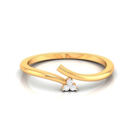 18K Solid Gold 1CT Sparkling Seed Diamond Ring