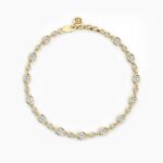 18K Solid Gold 1.75CT to 2.75CT Oval Cut Diamond Tennis Bracelet
