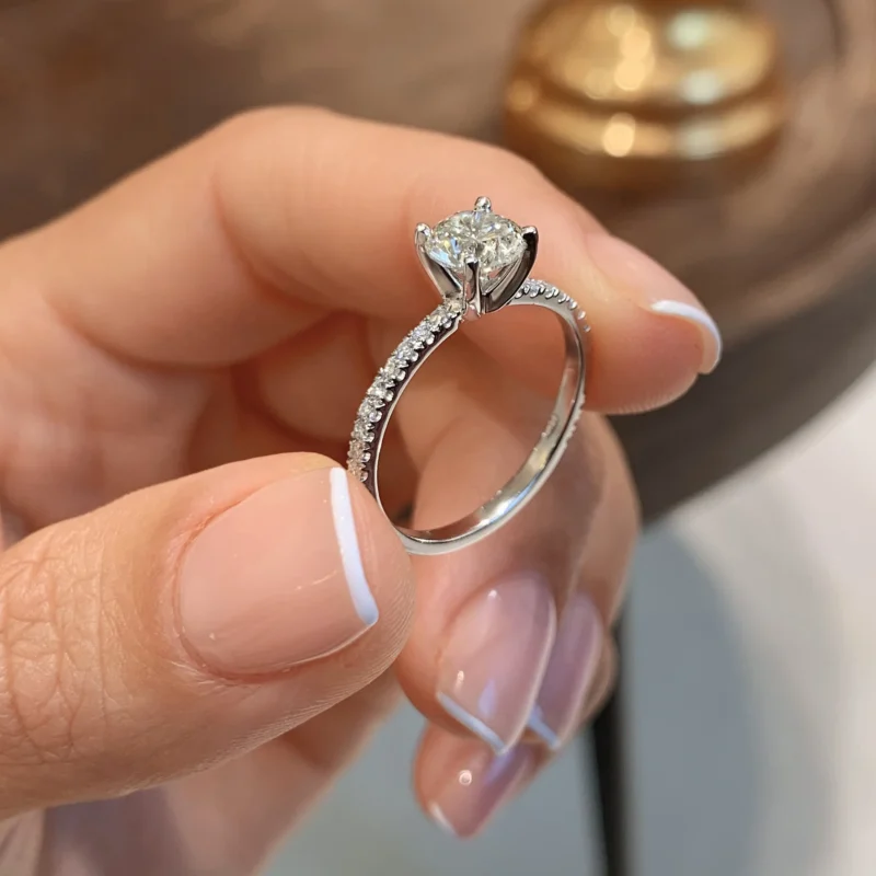 Lab-grown diamond jewelry with India and USA flags representing the future of ethical jewelry